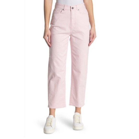 Ted Baker Womens Straight Leg Jeans Pink Stretch Cotton Blend Denim 34 New - Picture 1 of 11